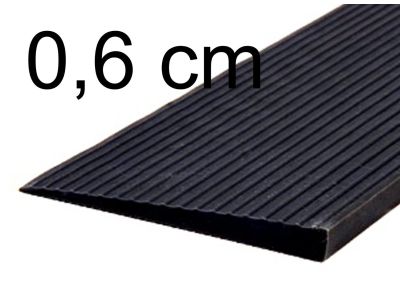 Drempelhulp 0,6 cm zwart