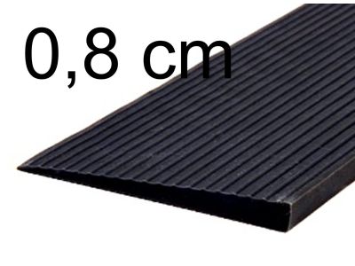 Drempelhulp 0,8 cm zwart