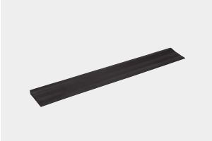 Drempelhulp Recht  2,4cm x 100cm zwart met lijmlaag (tweedehands)